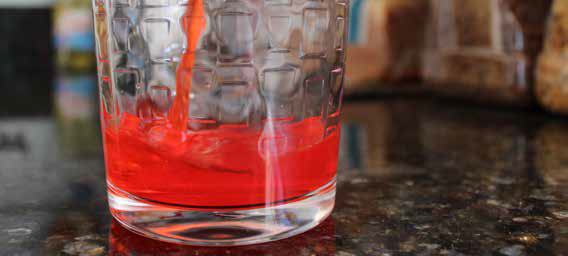 Kool aid in a glass